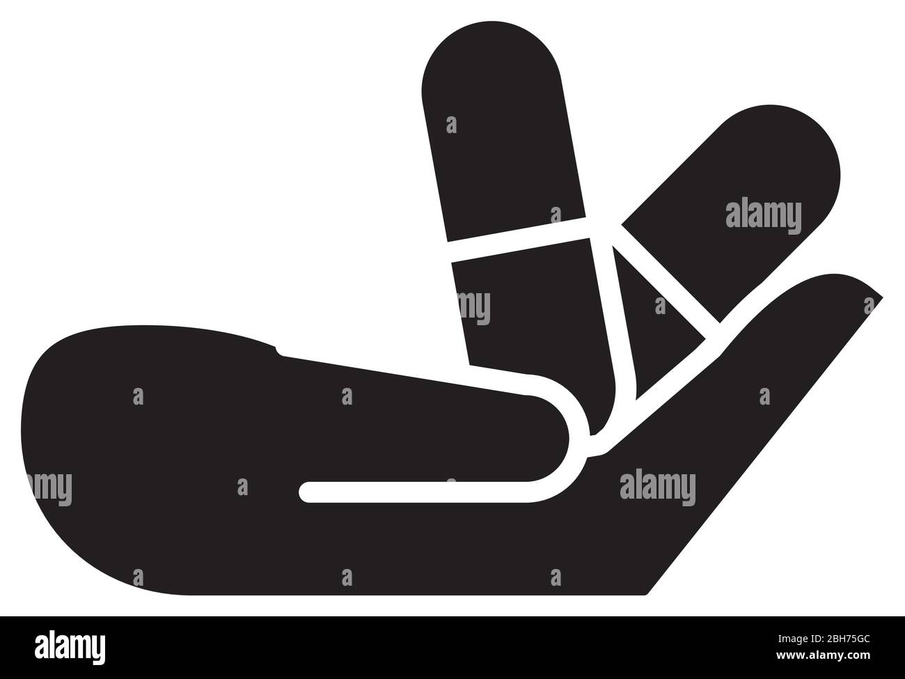 capsule di farmaci e icona stile sagoma flacone Illustrazione Vettoriale