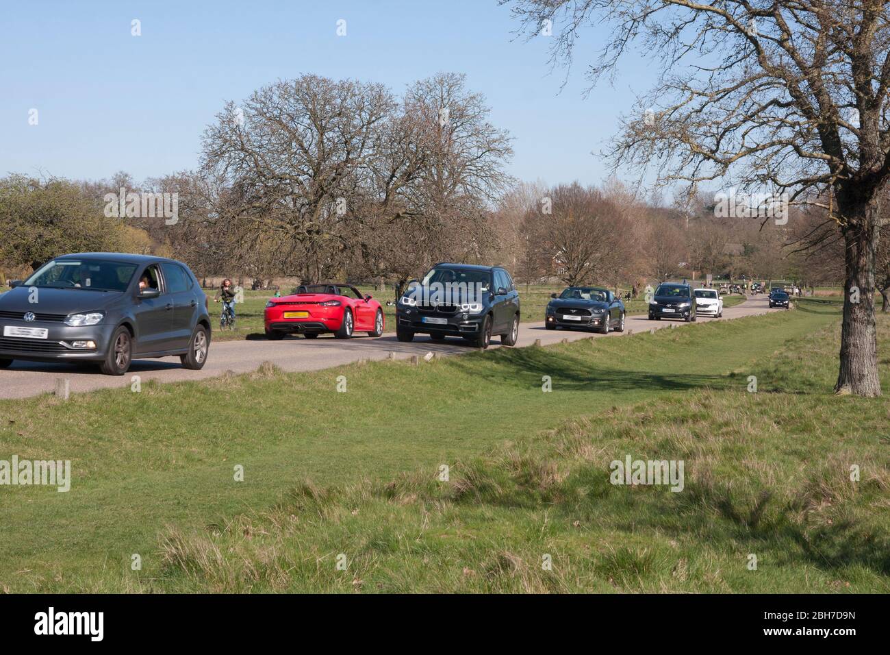 Richmond Park, Londra, durante lo scoppio del coronavirus 2020 Foto Stock