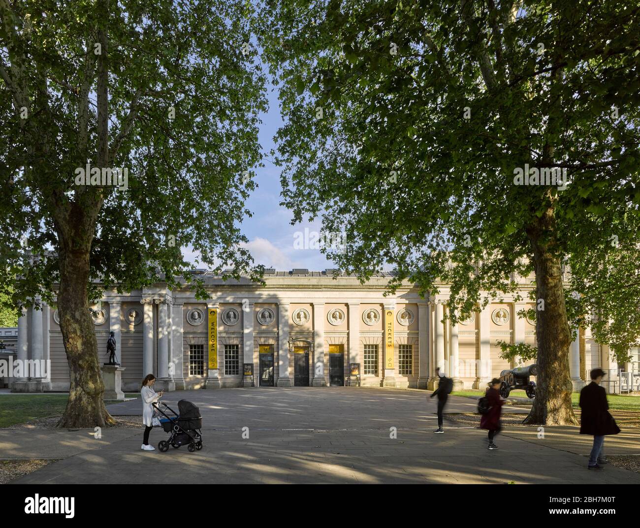 Centro di accoglienza visitatori. Old Royal Naval College, Londra, Regno Unito. Architetto: Sir Christopher Wren, Nicholas Hawksmoor, 2019. Foto Stock