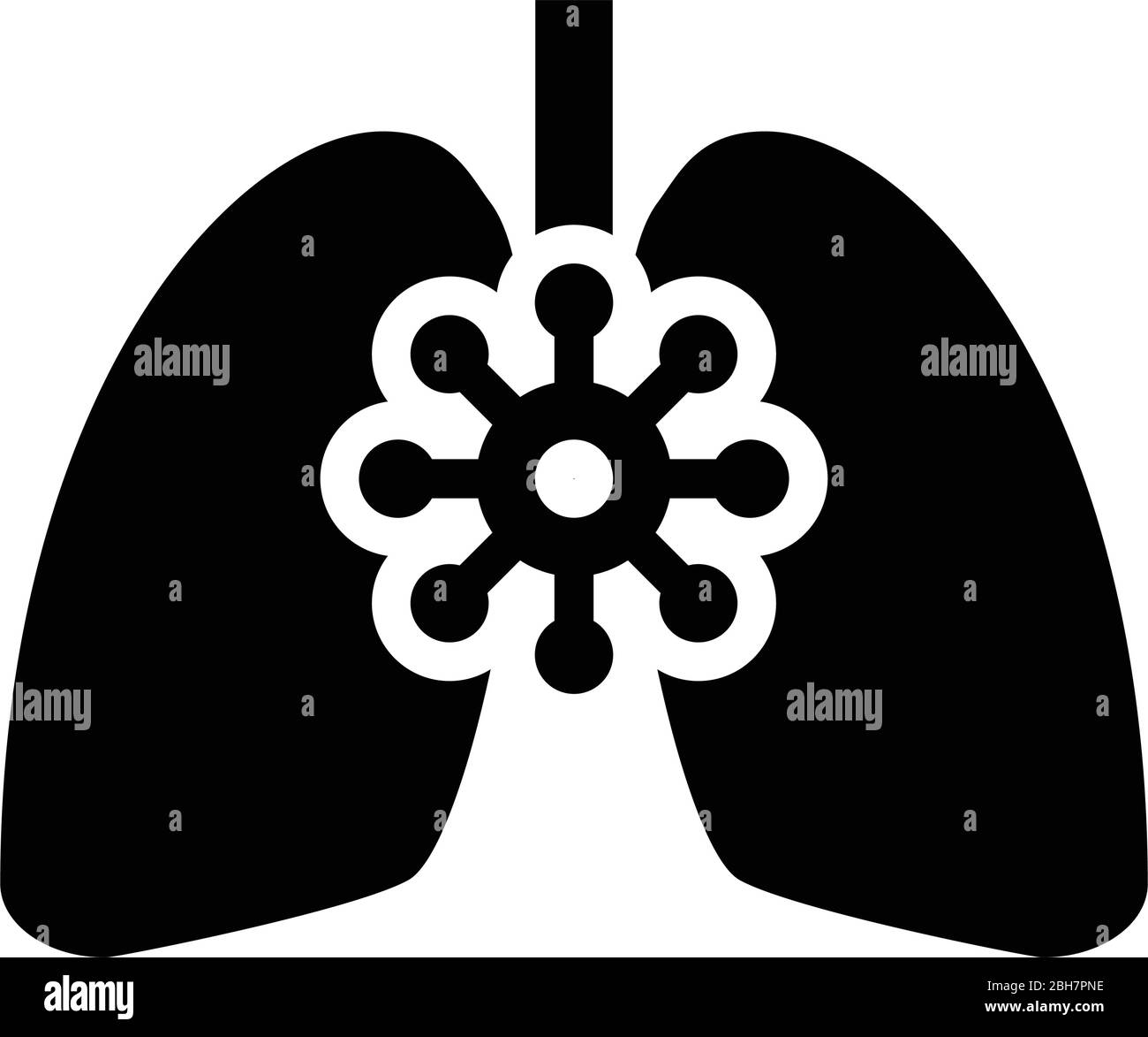 Coronavirus polmoni danneggiati Virus corona atack mangiare polmone Concept Covid 19 Infected tuberculosis icon nero colore vettore illustrazione stile piatto Illustrazione Vettoriale Coronavirus polmoni danneggiati Virus corona atack mangiare polmone Concept Covid 19 Infected tuberculosis icon nero colore vettore illustrazione stile piatto Illustrazione Vettoriale