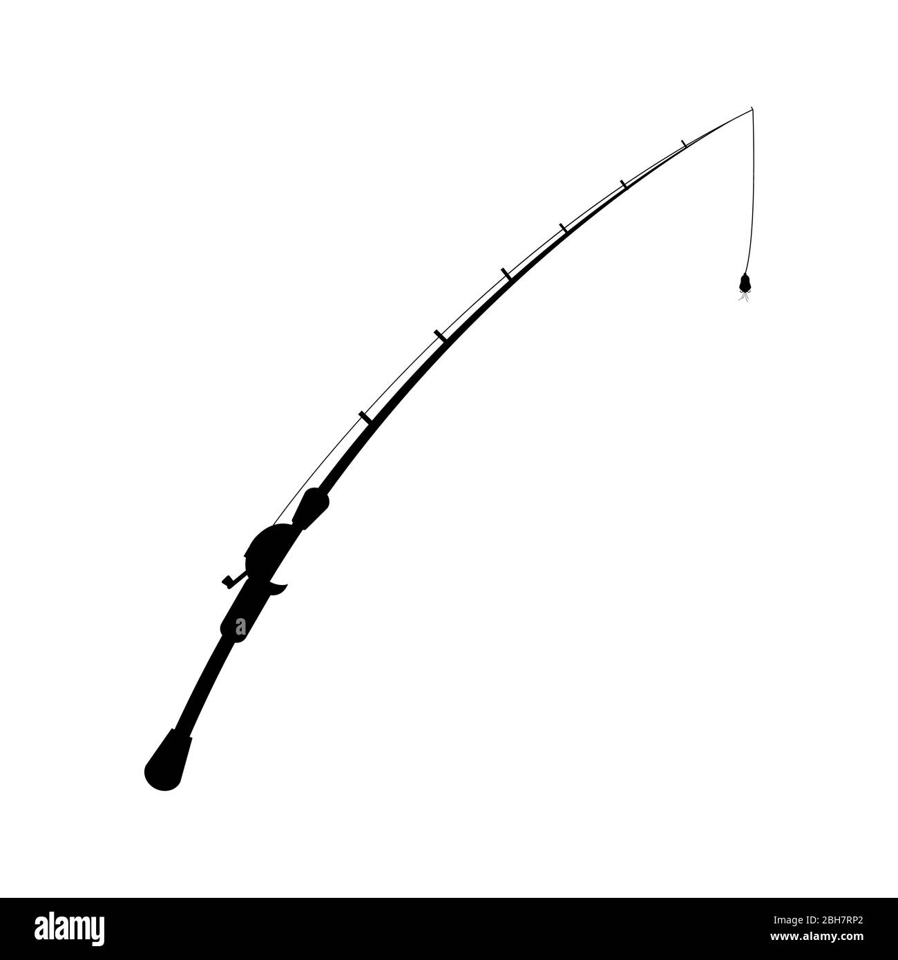 modello grafico di disegno grafico della canna da pesca Immagine e  Vettoriale - Alamy