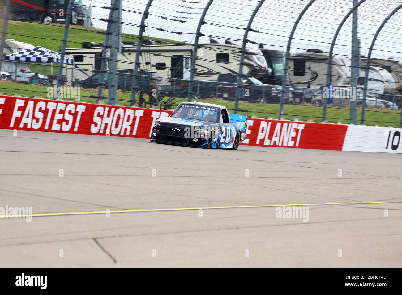 Newton, Iowa - 15 giugno 2019: Spencer Boyd, NASCAR Gander Outdoors Truck Serie M&M 300 gara 2019 Foto Stock