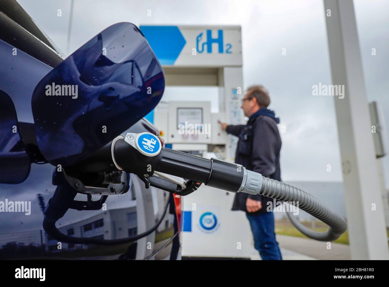 03.04.2020, Herten, Renania settentrionale-Vestfalia, Germania - l'idrogeno auto reiora idrogeno alla stazione idrogeno H2. 00X200403D022CAROEX.JPG [VERSIONE MODELLO: YE Foto Stock