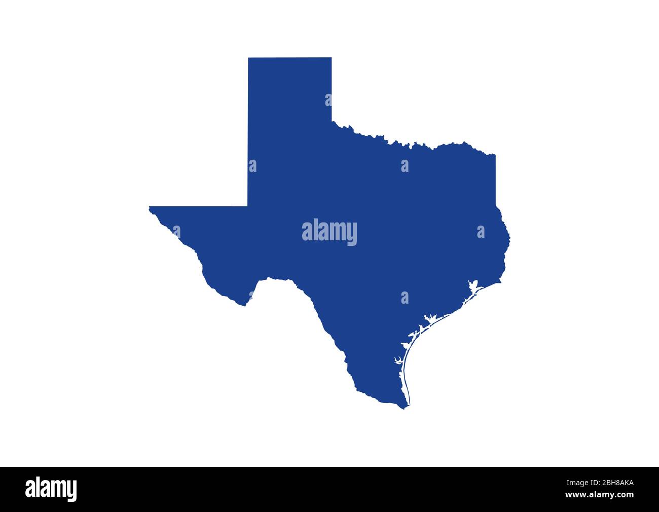 Mappa dello stato del Texas. Illustrazione di Vector Design Illustrazione Vettoriale