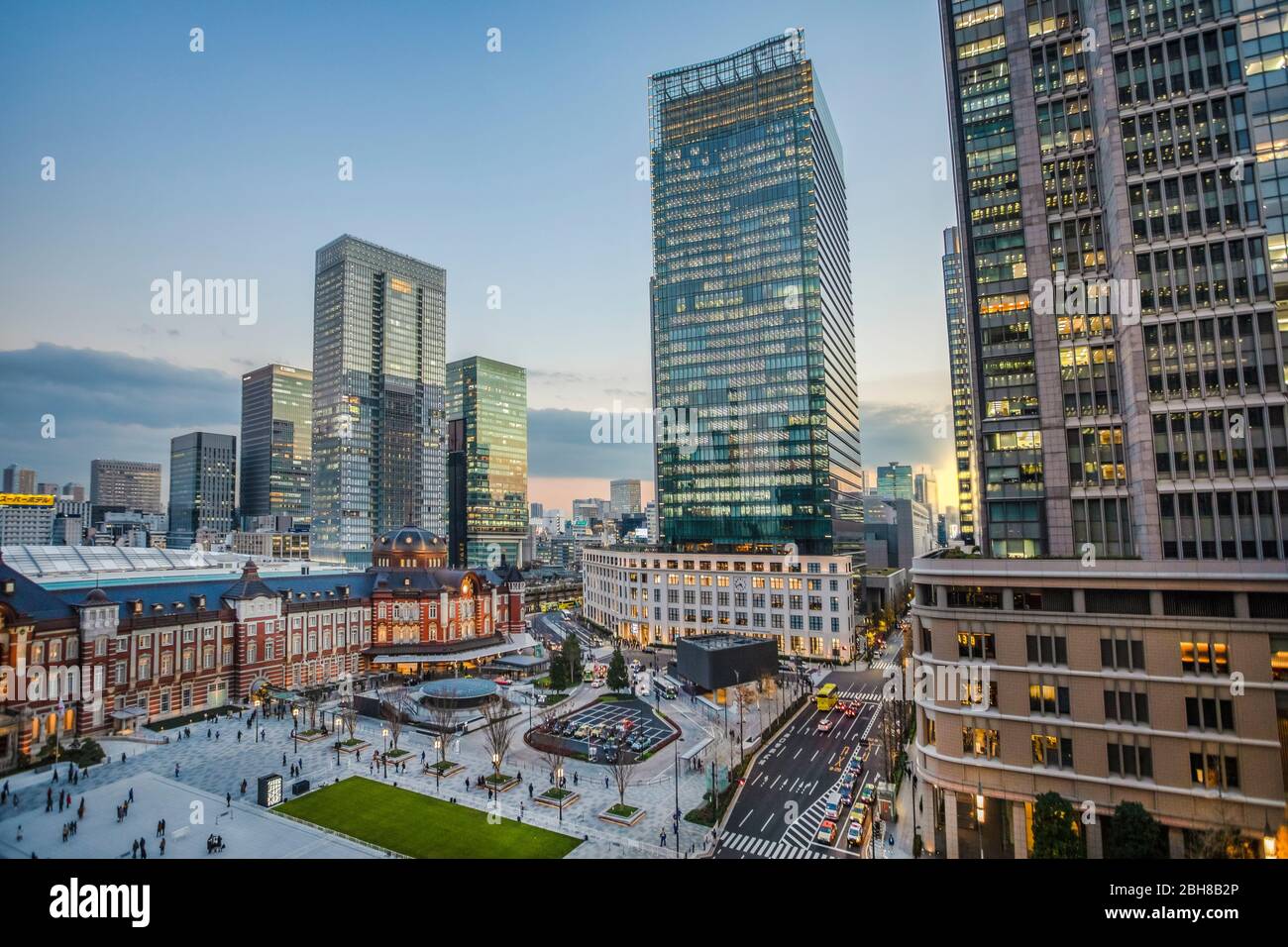 Giappone, Tokyo City, Tokyo Station, West Side Foto Stock
