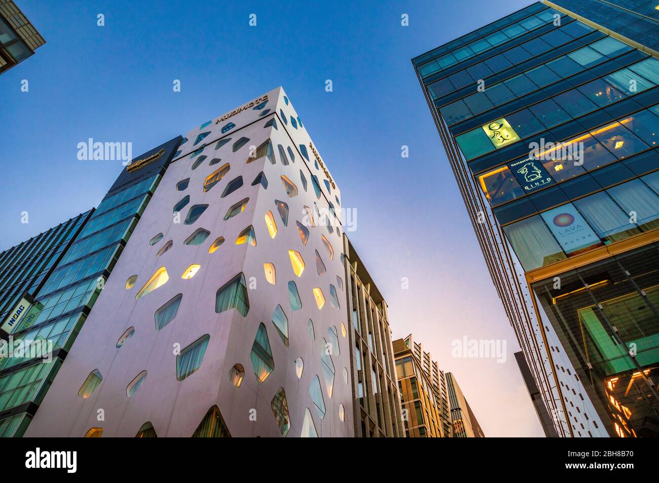 Giappone, Tokyo City, Ginza District, Building Foto Stock