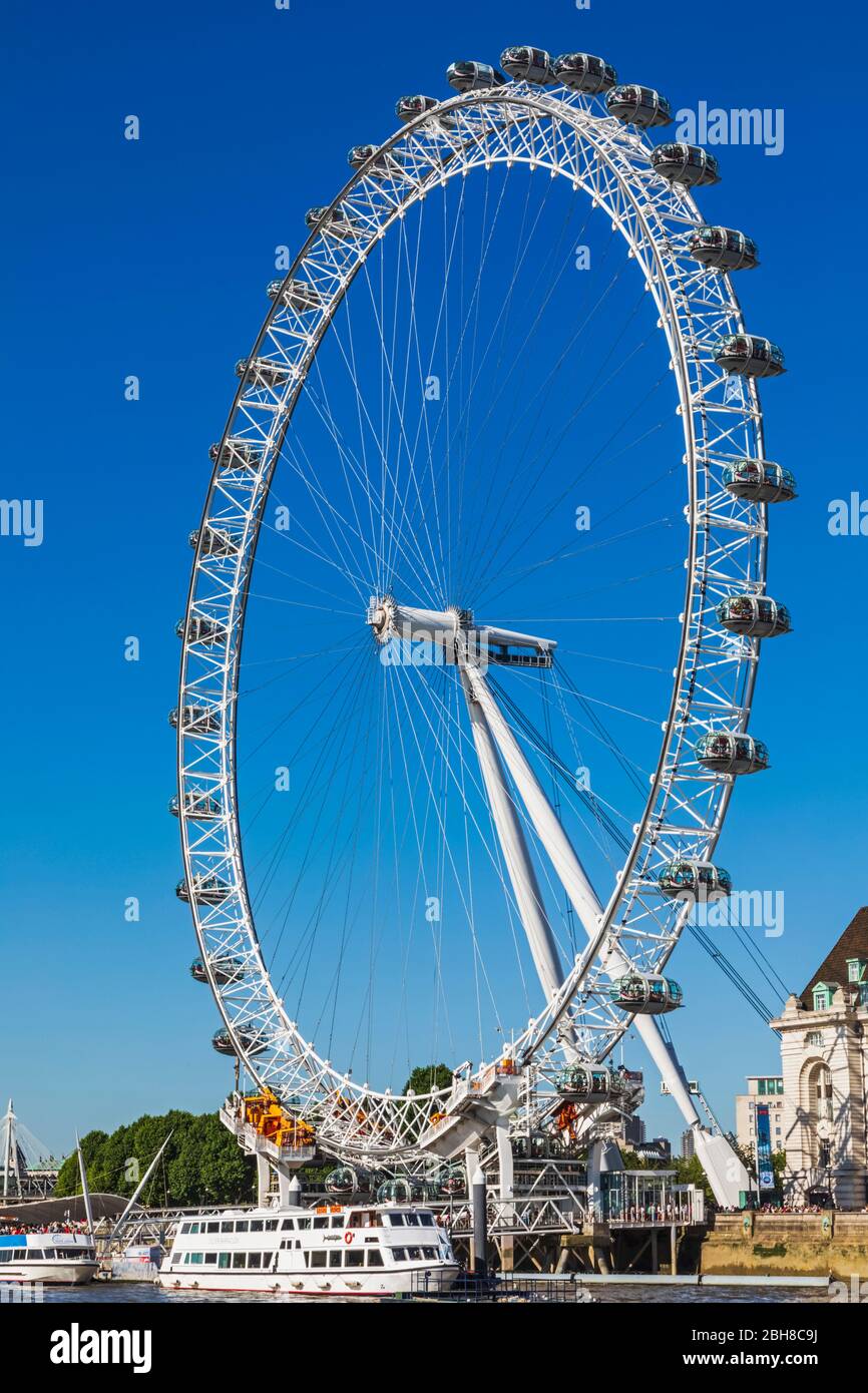 Inghilterra, Londra, Lambeth, London Eye Foto Stock