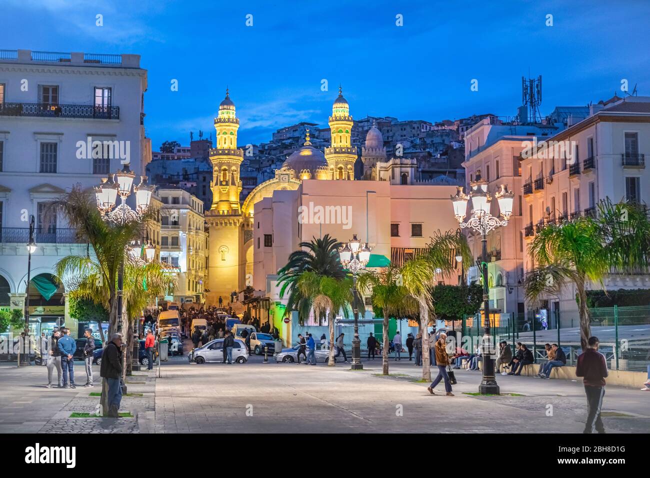 Argelia, Argel City, Alger Kasbah, Moschea Djemaa Ketchoua, Piazza dei Martiri Foto Stock