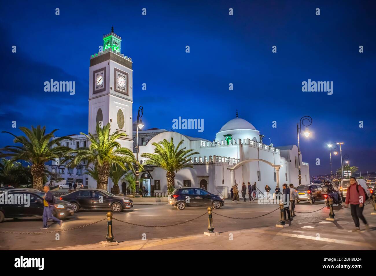 Argelia, la città di Argel, Piazza dei Martiri, la Moschea di Djemaa El-Djedid, UNESCO Foto Stock