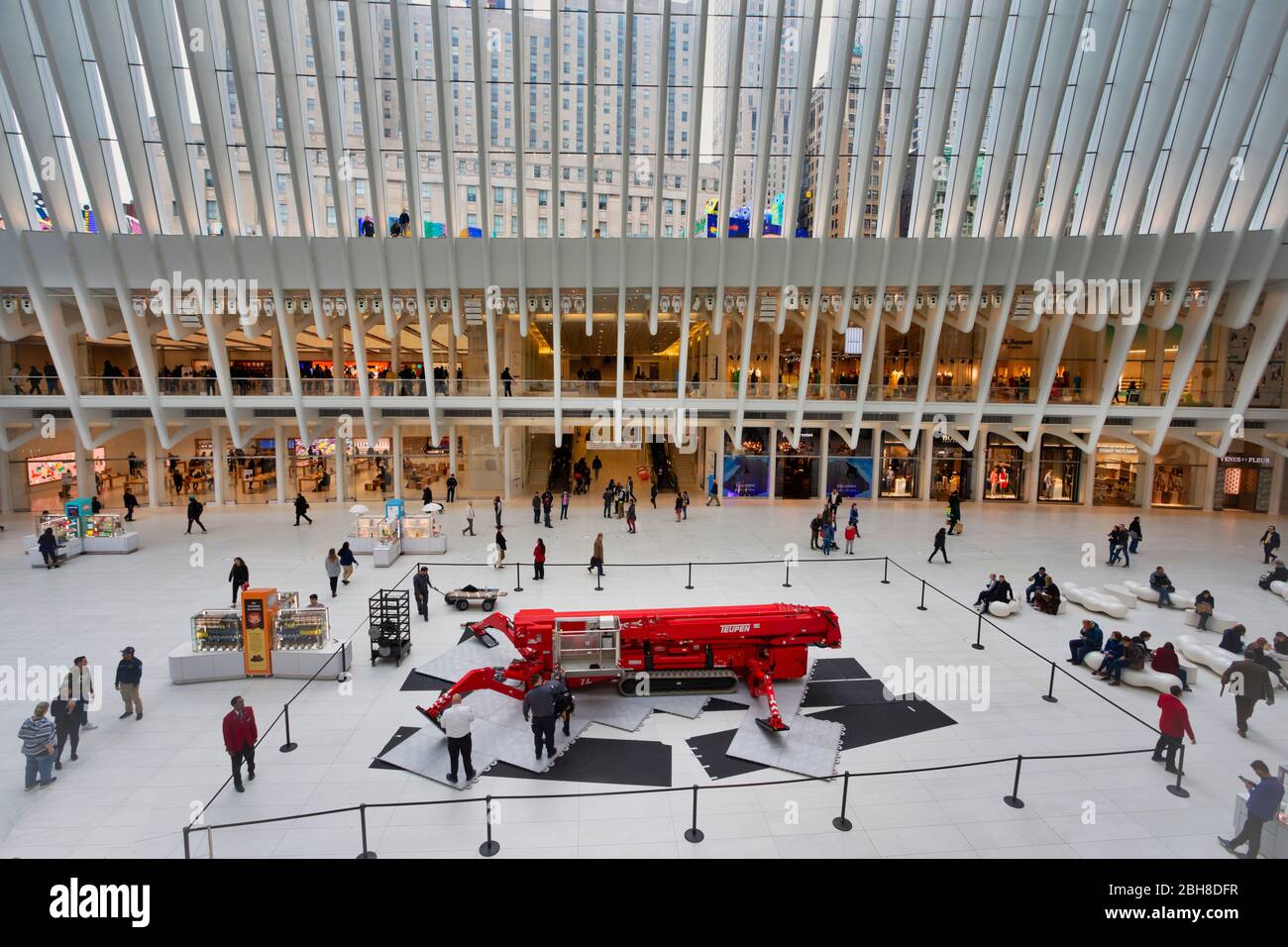 Stati Uniti d'America, New York City, Manhattan, Downtown, World Trade Center Station. Foto Stock