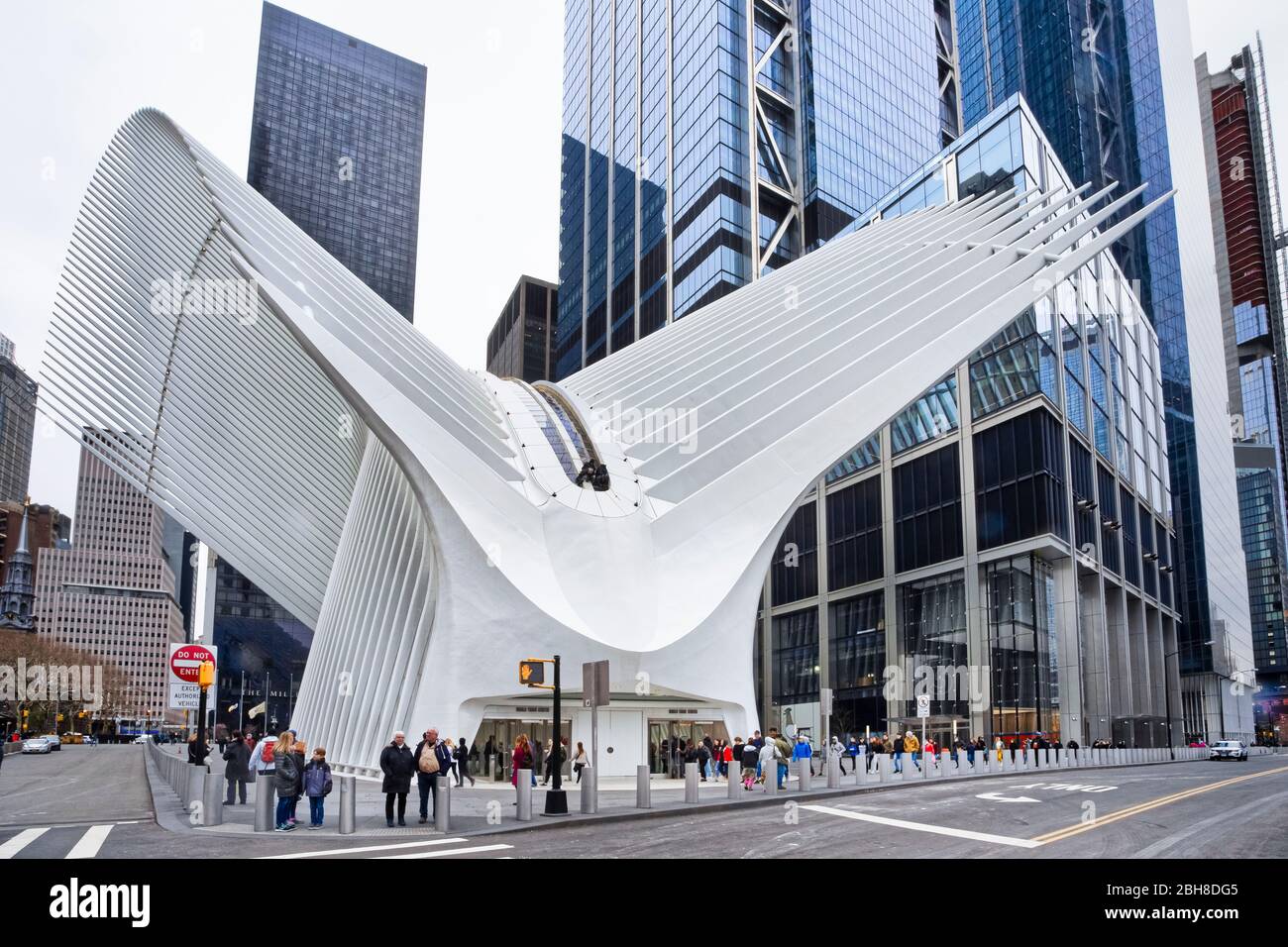 Stati Uniti d'America, New York City, Manhattan, Downtown, World Trade Center Station. Foto Stock