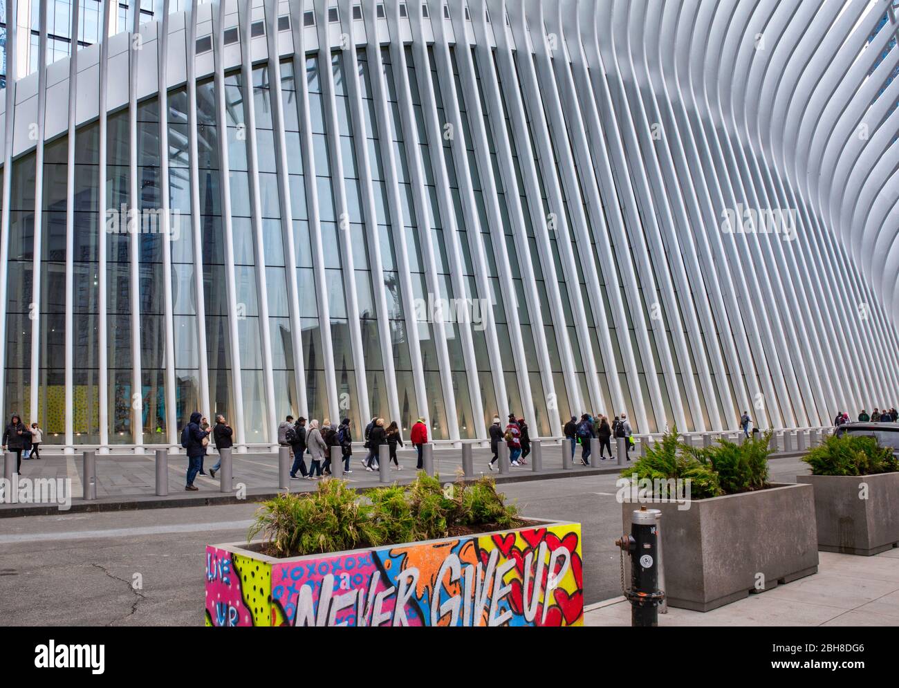 Stati Uniti d'America, New York City, Manhattan, Downtown, World Trade Center Station. Foto Stock