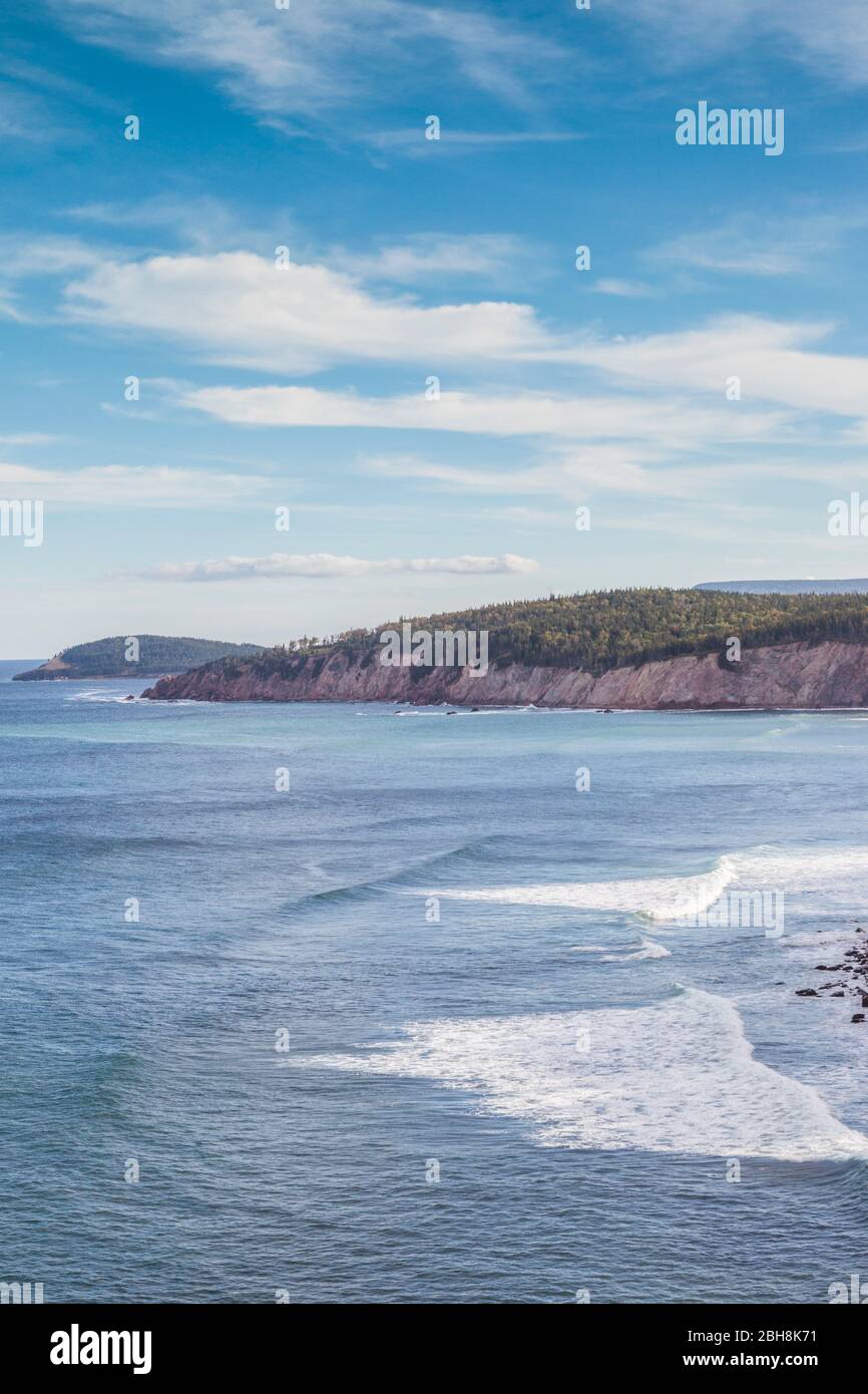 Canada, Nuova Scozia, Cabot Trail, Cape Breton Highlands National Park, Green Cove Foto Stock