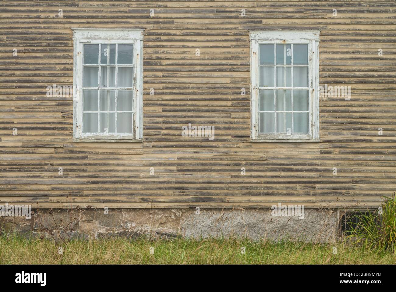 Stati Uniti d'America, Maine, Port Clyde, weathered house Foto Stock