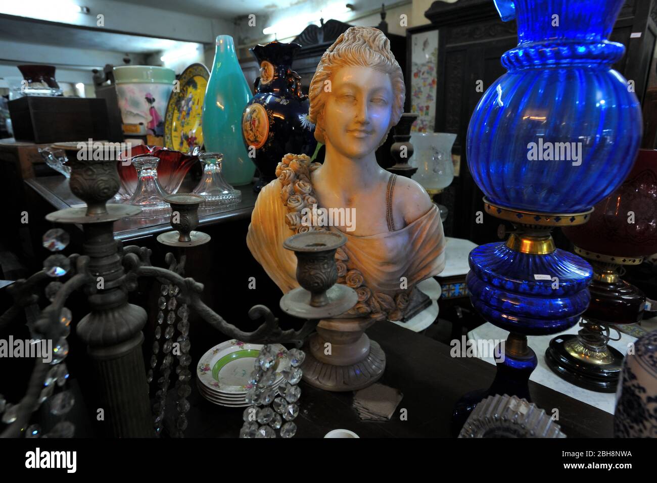 La casa d'aste di scambio Russell a Kolkata, Bengala Occidentale, India Foto Stock