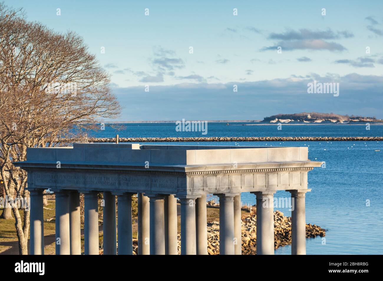Stati Uniti d'America, New England, Massachusetts, Plymouth Plymouth Rock pavillion Foto Stock