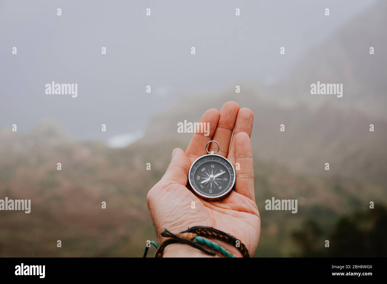 e montagne sullo sfondo. Santo Antao. Capo Cabo Verde. Foto Stock