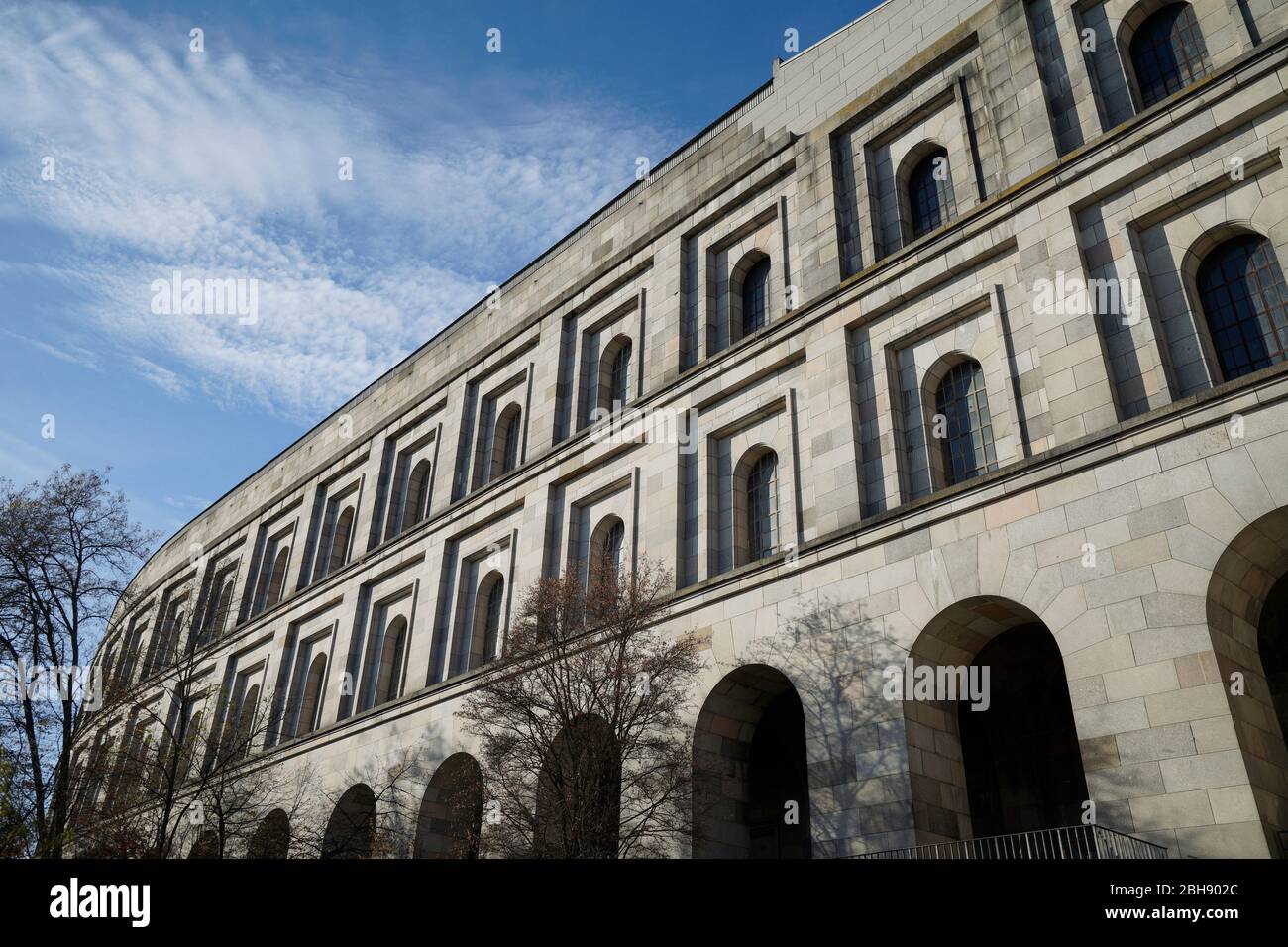 Deutschland, Bayern, Franken, Mittelfranken, Nürnberg, ehemaliges Reichsparteitagsgelände, Kongresshalle der NSDAP, unvollendet, Fassade Foto Stock