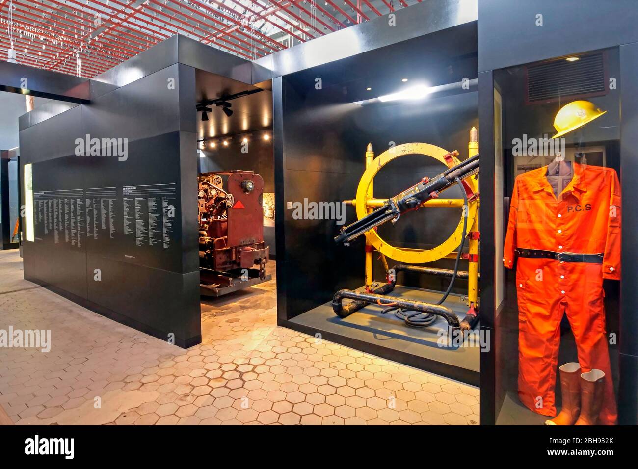 Museo minerario Les Mineurs Wendel, Petite-Rosselle, Lorena, Francia Foto Stock