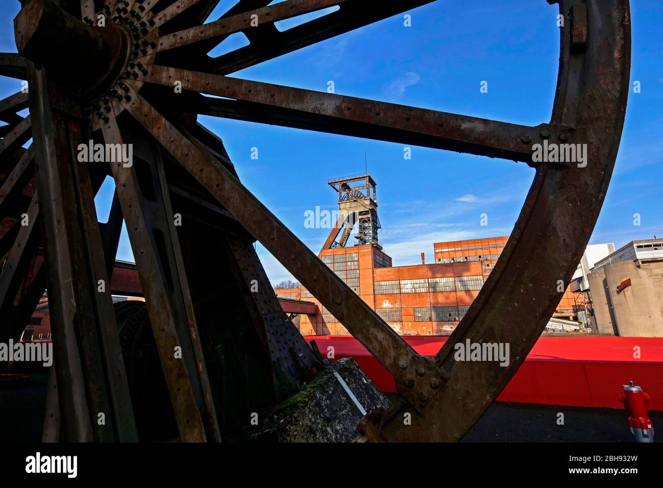 Museo minerario Les Mineurs Wendel, Petite-Rosselle, Lorena, Francia Foto Stock