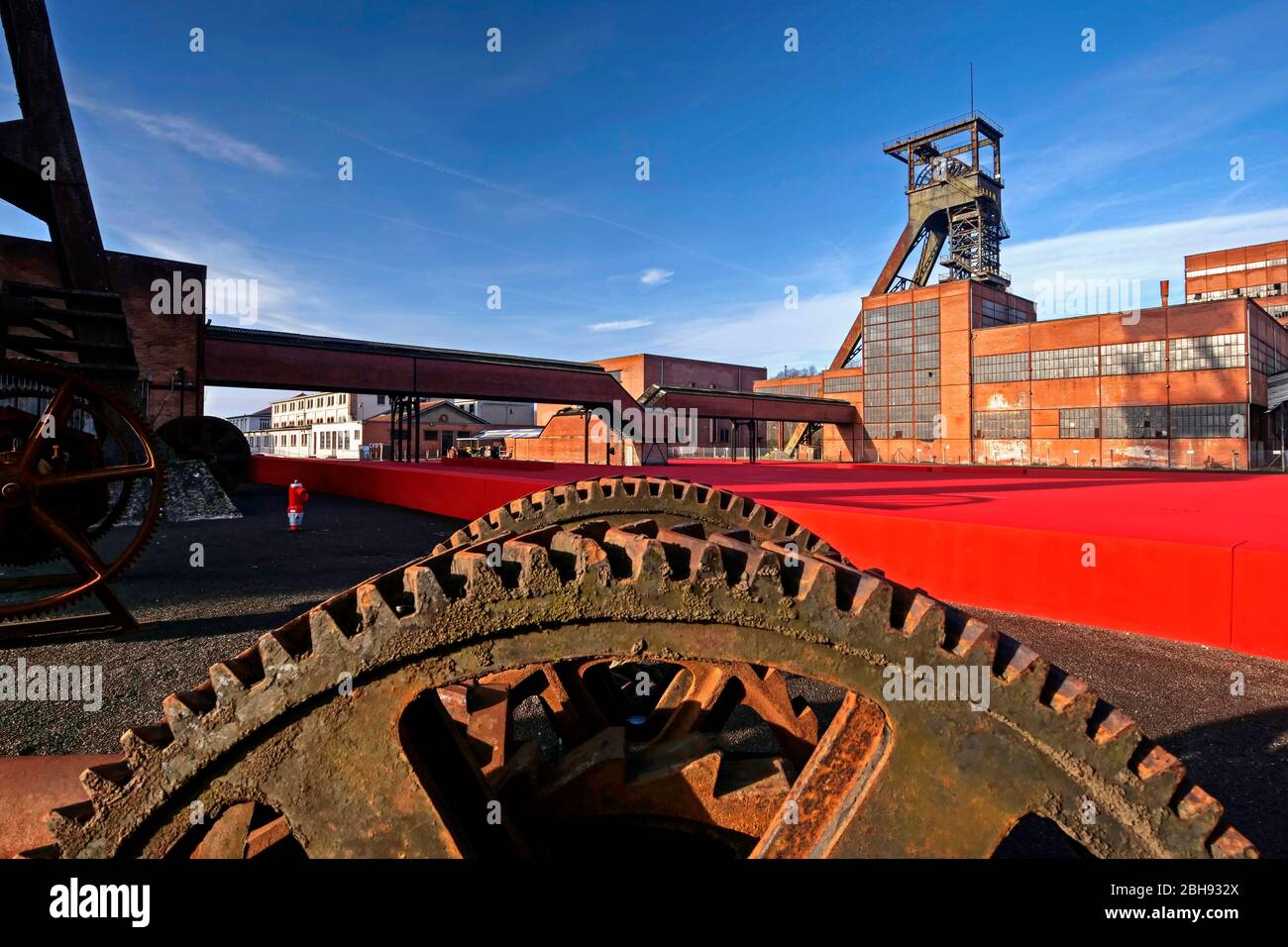 Museo minerario Les Mineurs Wendel, Petite-Rosselle, Lorena, Francia Foto Stock