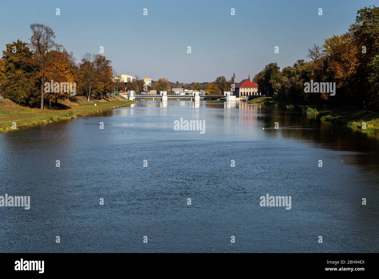 Europa, Polonia, Voivodato di Opole, Nissa, Neisse orientale Foto Stock