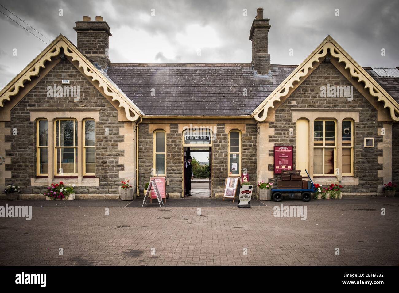 Stazione di Bitton, Avon Valley Railway, Bitton, Bristol, South Gloucestershire, Inghilterra, GB, Regno Unito Foto Stock