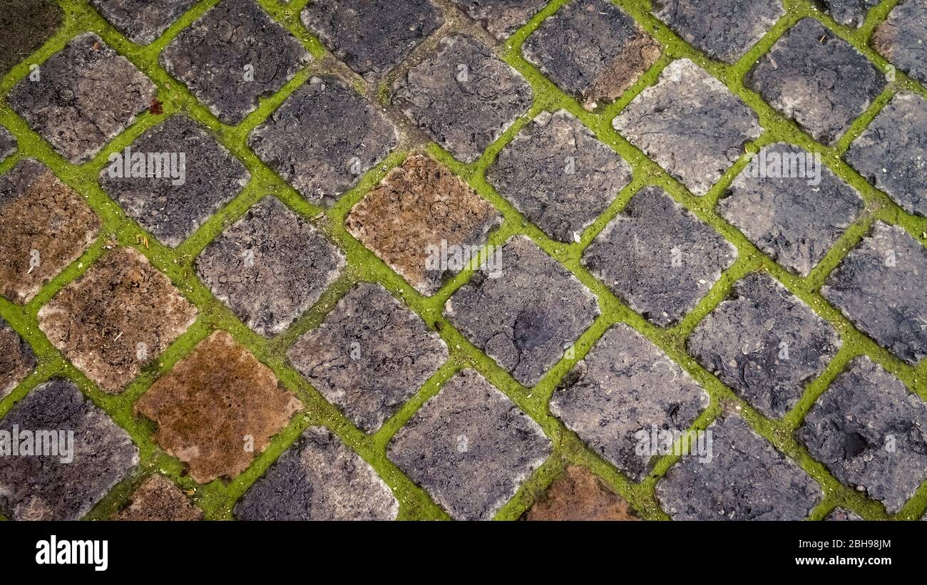 Passerella pavimentata a Narbonne Foto Stock