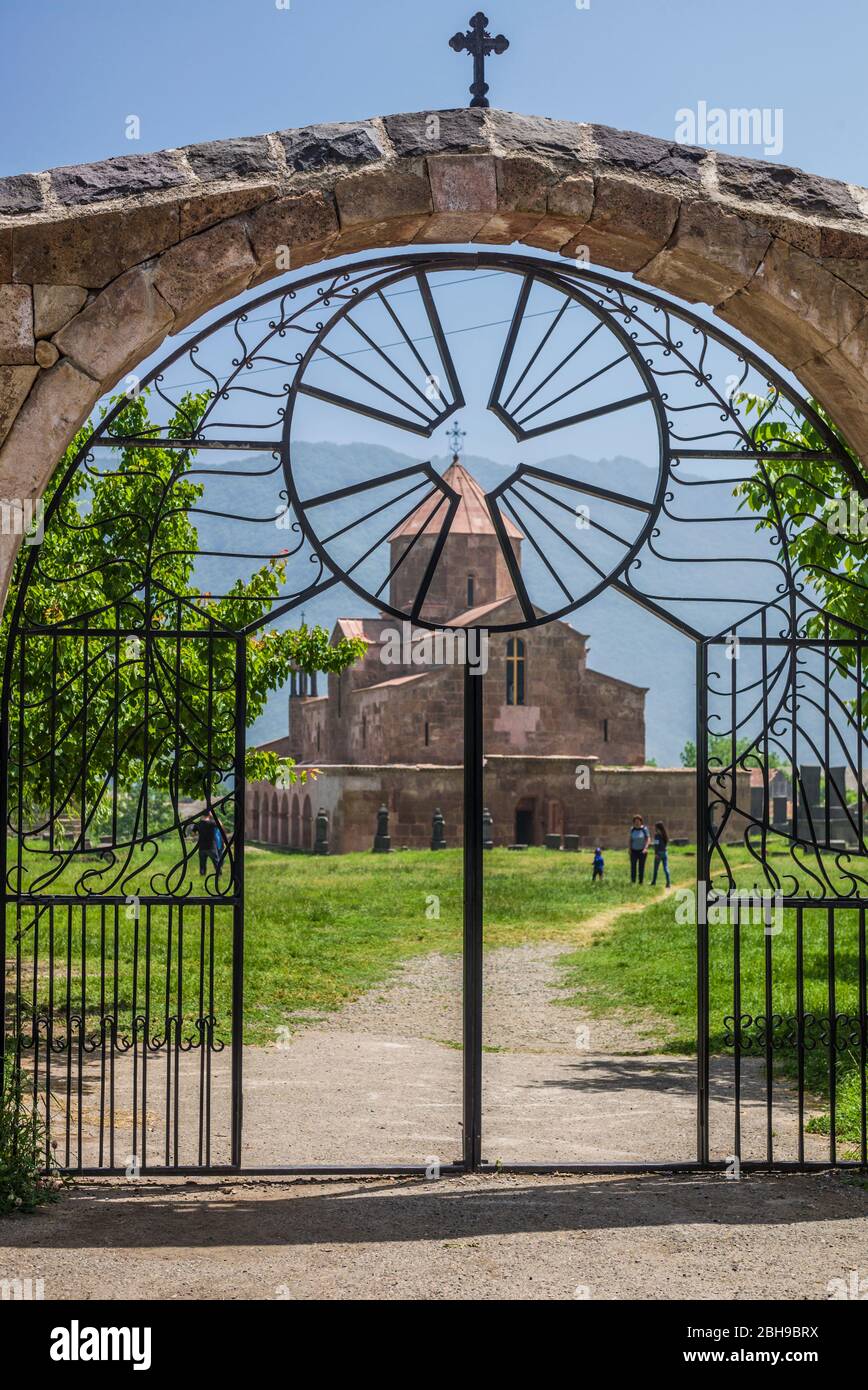 Armenia, Debed Canyon, Odzun, San Astvatsatsin chiesa del V secolo, il leggendario luogo di sepoltura per le fasce del Bambino Gesù Cristo, esterna Foto Stock