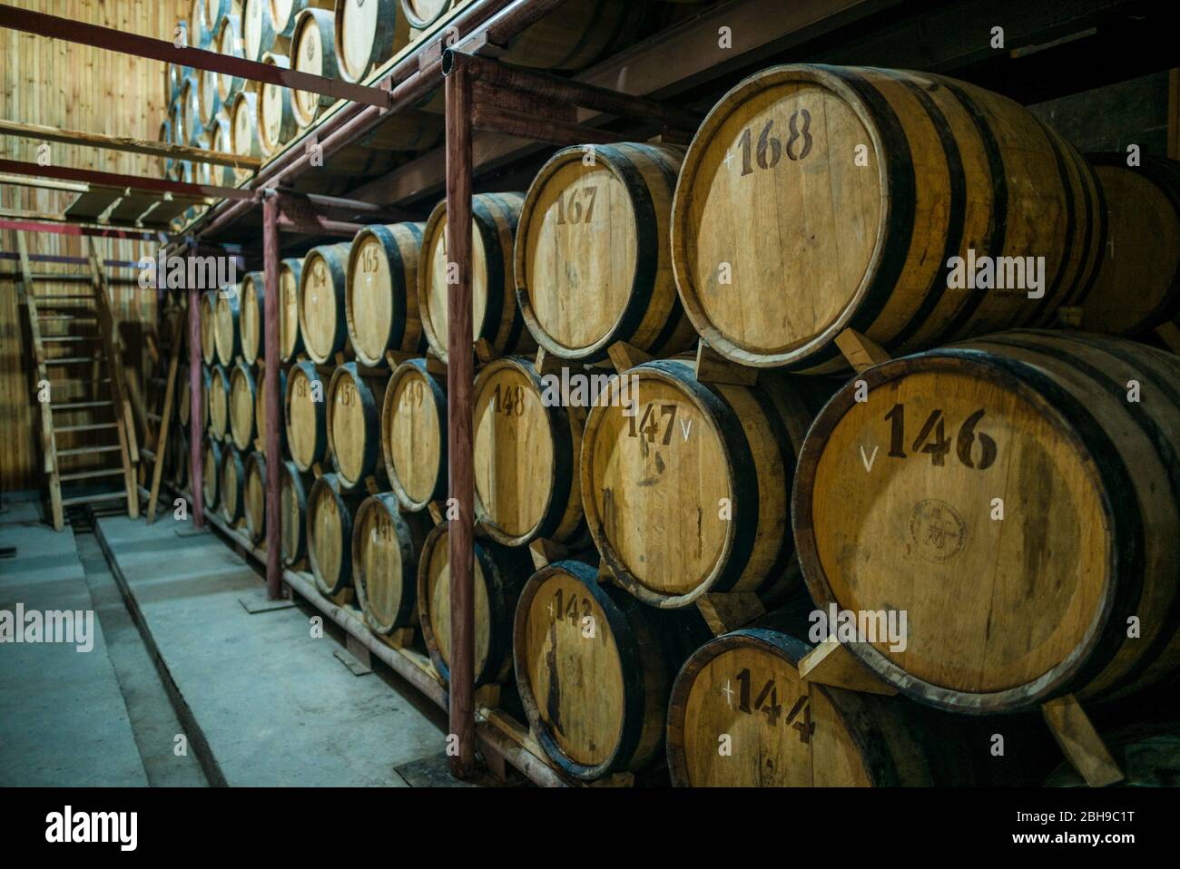 Armenia, Svizzera di Armenia area, Ijevan, Ijevan Fabbrica del vino, cantina, ER Foto Stock