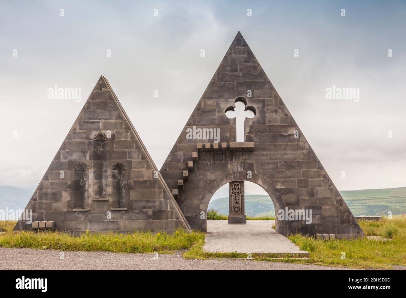 Armenia, Tekh, monumento di montagna dal Nagorno Karabach frontier Foto Stock