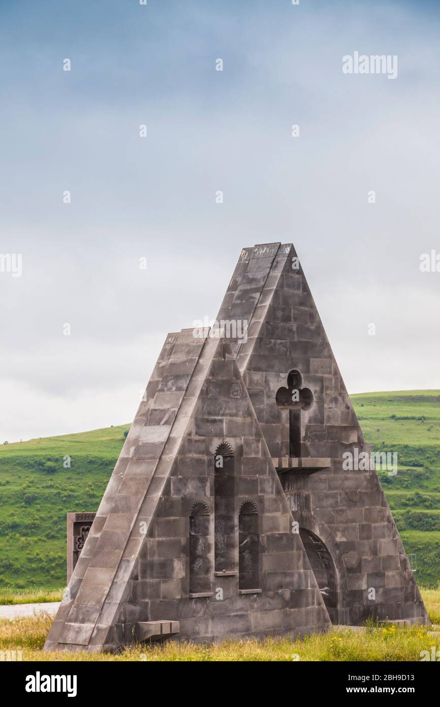 Armenia, Tekh, monumento di montagna dal Nagorno Karabach frontier Foto Stock