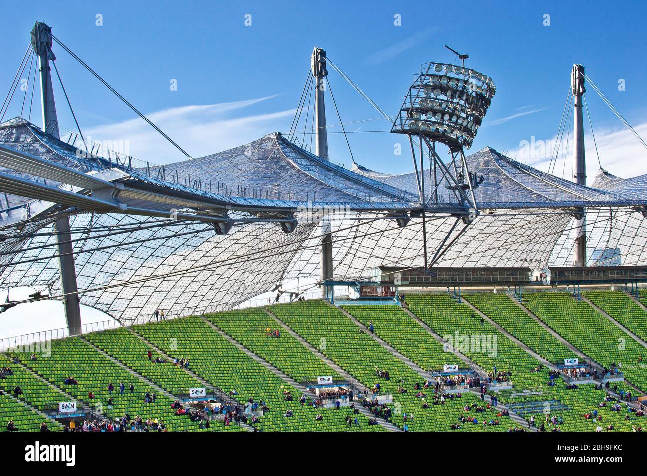 Lo Stadio Olimpico di Monaco di Baviera Foto Stock