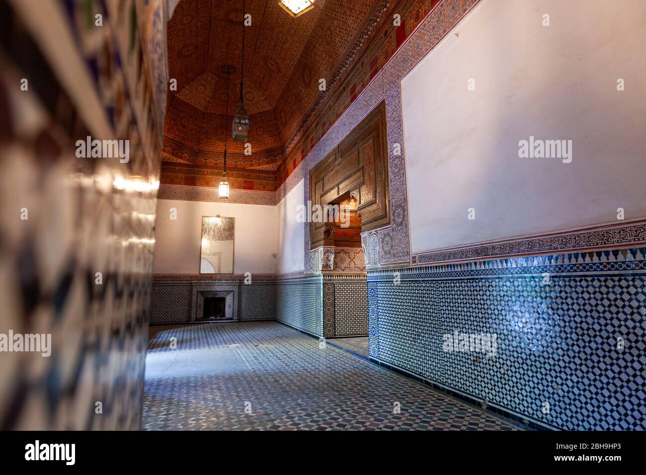 Palazzo Bahia, Marrakech, Marocco. Foto Stock
