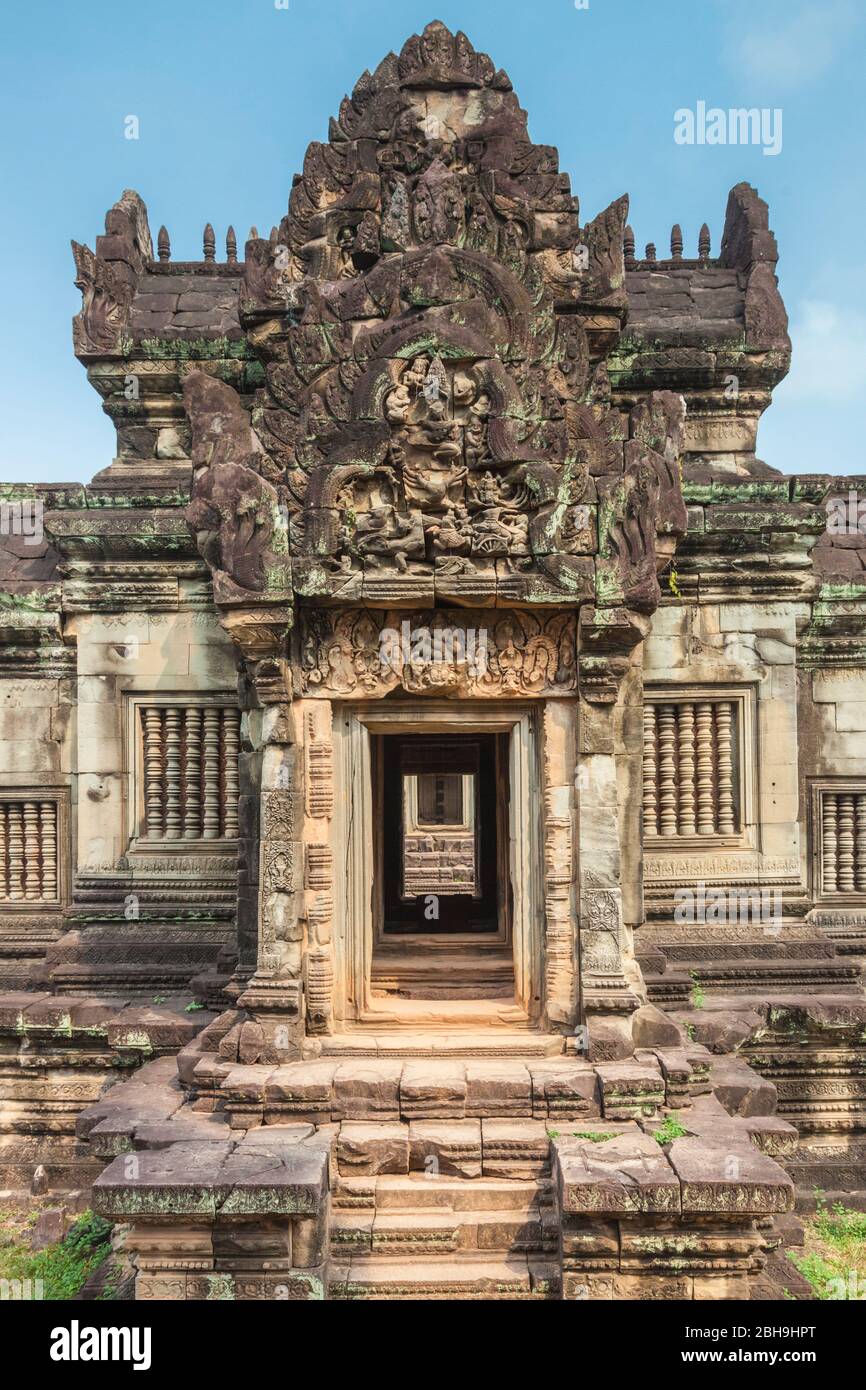 Cambogia Angkor, Banteay Samre il Tempio, Esterno Foto Stock