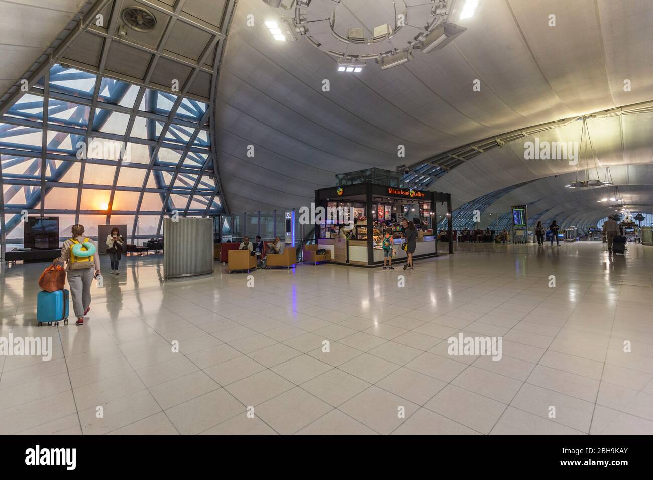 Thailandia, Bangkok Suvarnabhumi International Airport, BKK, interno Foto Stock