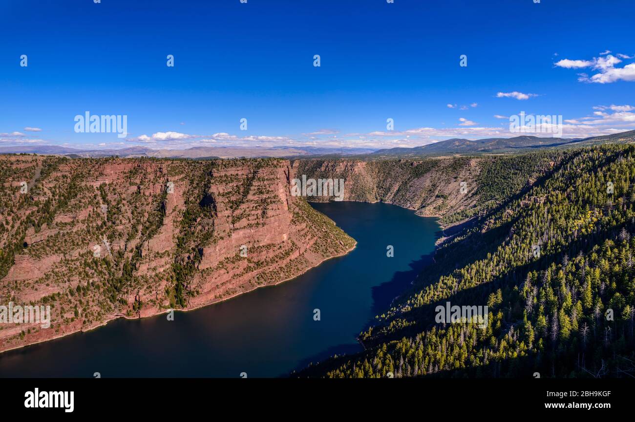 USA, Utah, Dagett County, Manila, Flaming Gorge, Red Canyon Foto Stock