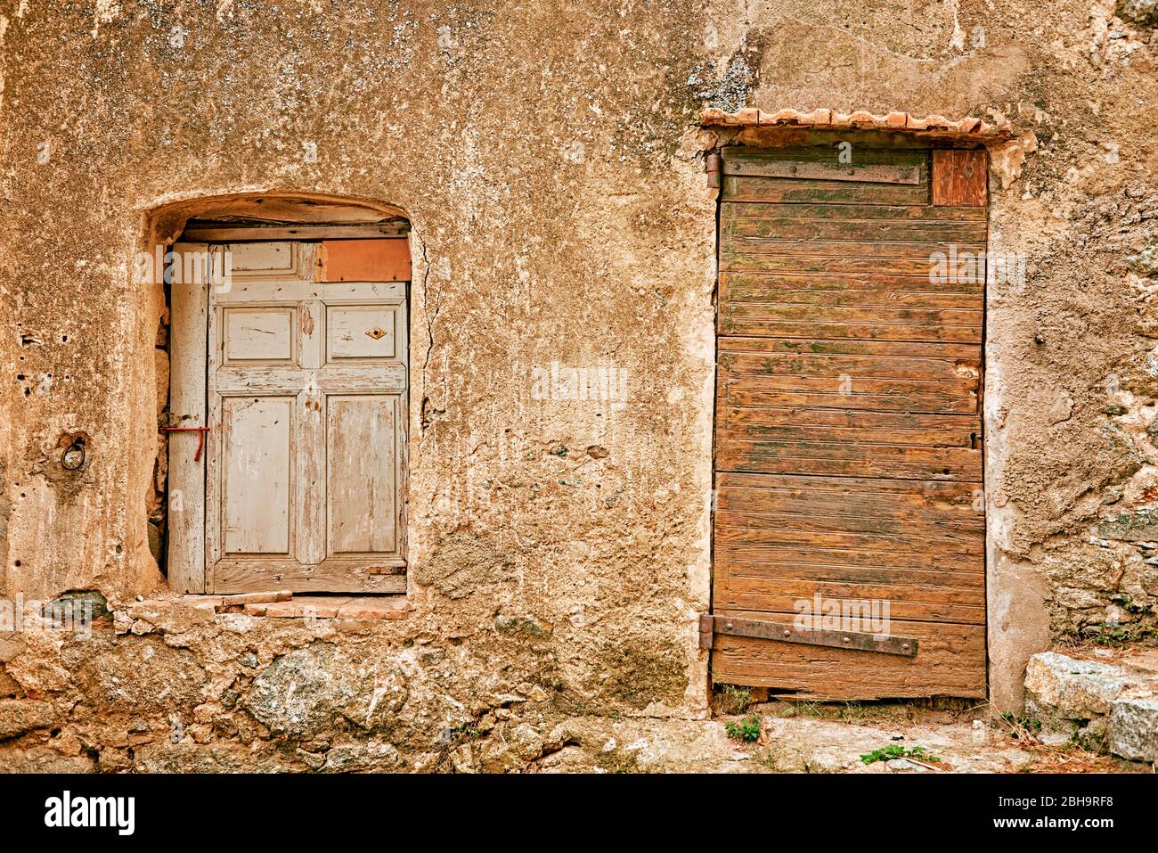 Villaggio di Sant'Antonino, Corsica Francia Foto Stock