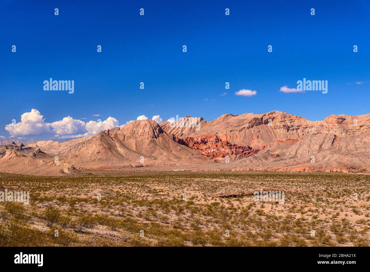 USA, Nevada, Clark County, Boulder City, Lake Mead National Recreation Area, Northshore Road, Bowl of Fire nahe Calville Bay Foto Stock
