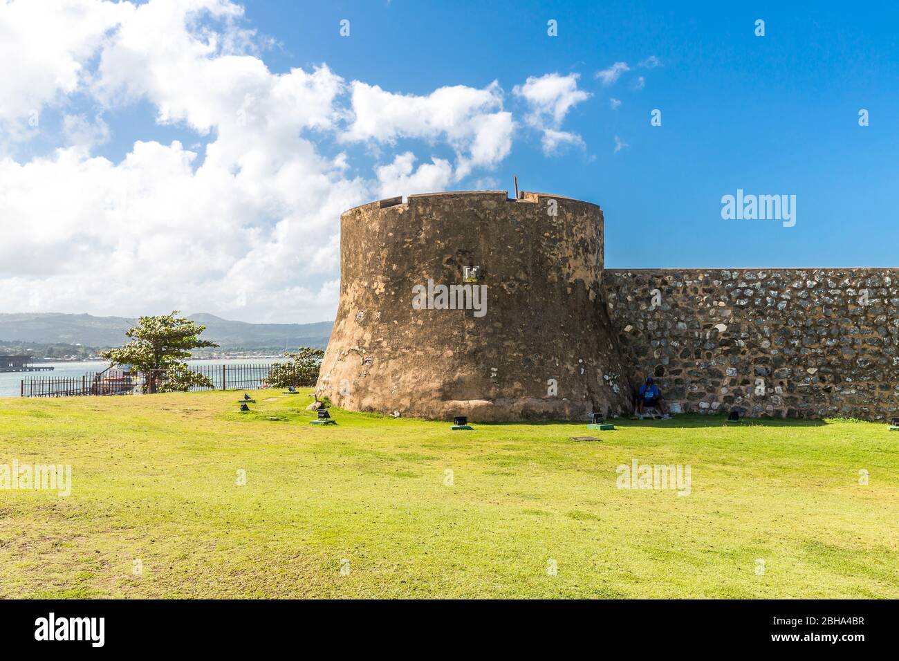 Festung, Fortaleza San Felipe , Puerto Plata, Dominikanische Republik, Mittelamerika Foto Stock