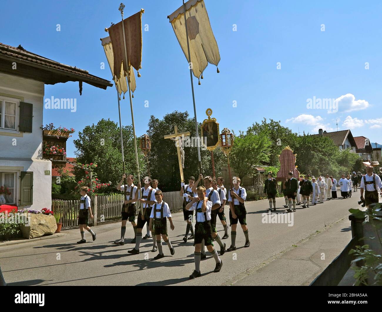 Germania, alta Baviera, Benediktbeuern, Corpus Christi Foto Stock