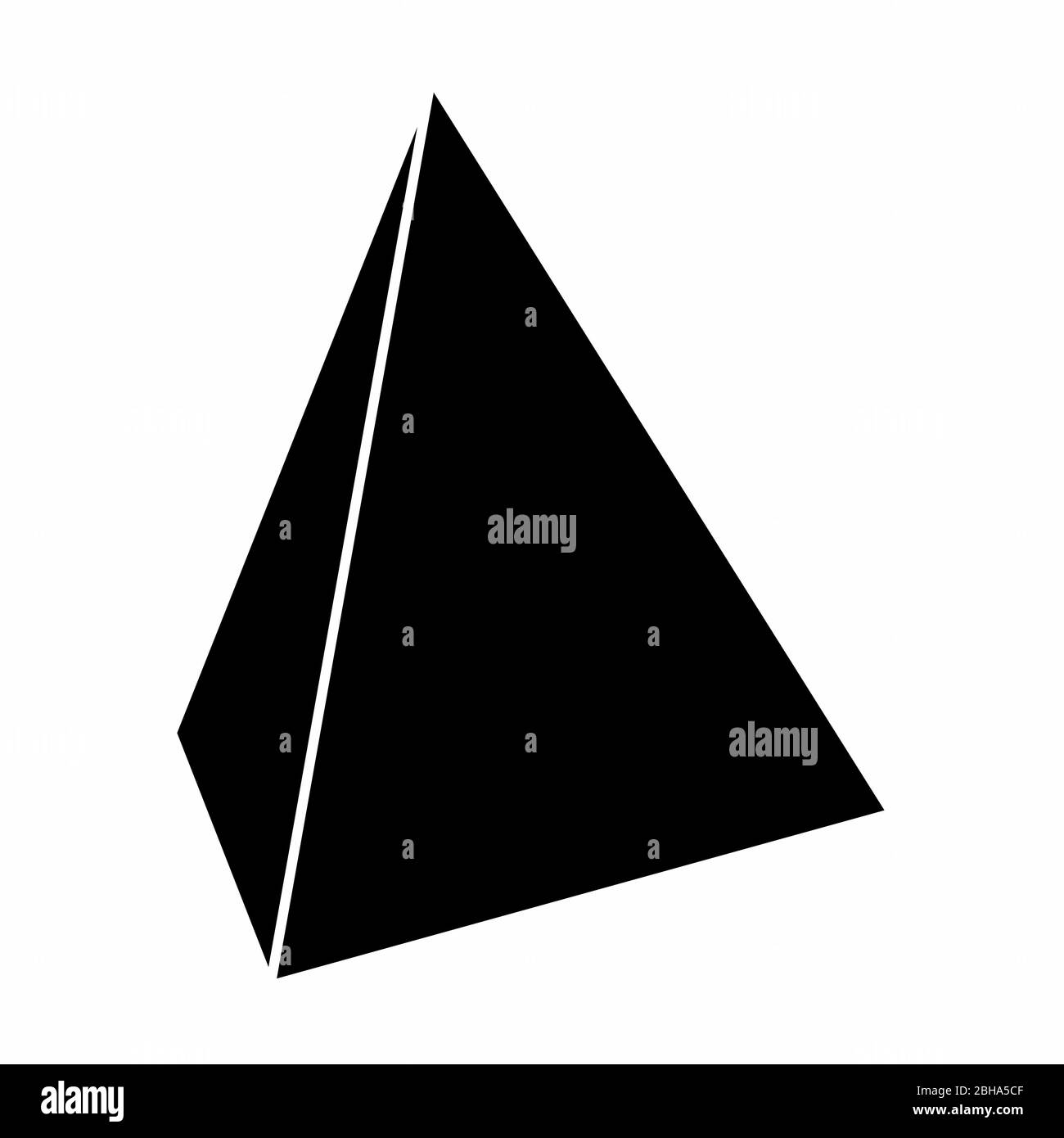 Illustrazione icona piramide triangolare Illustrazione Vettoriale