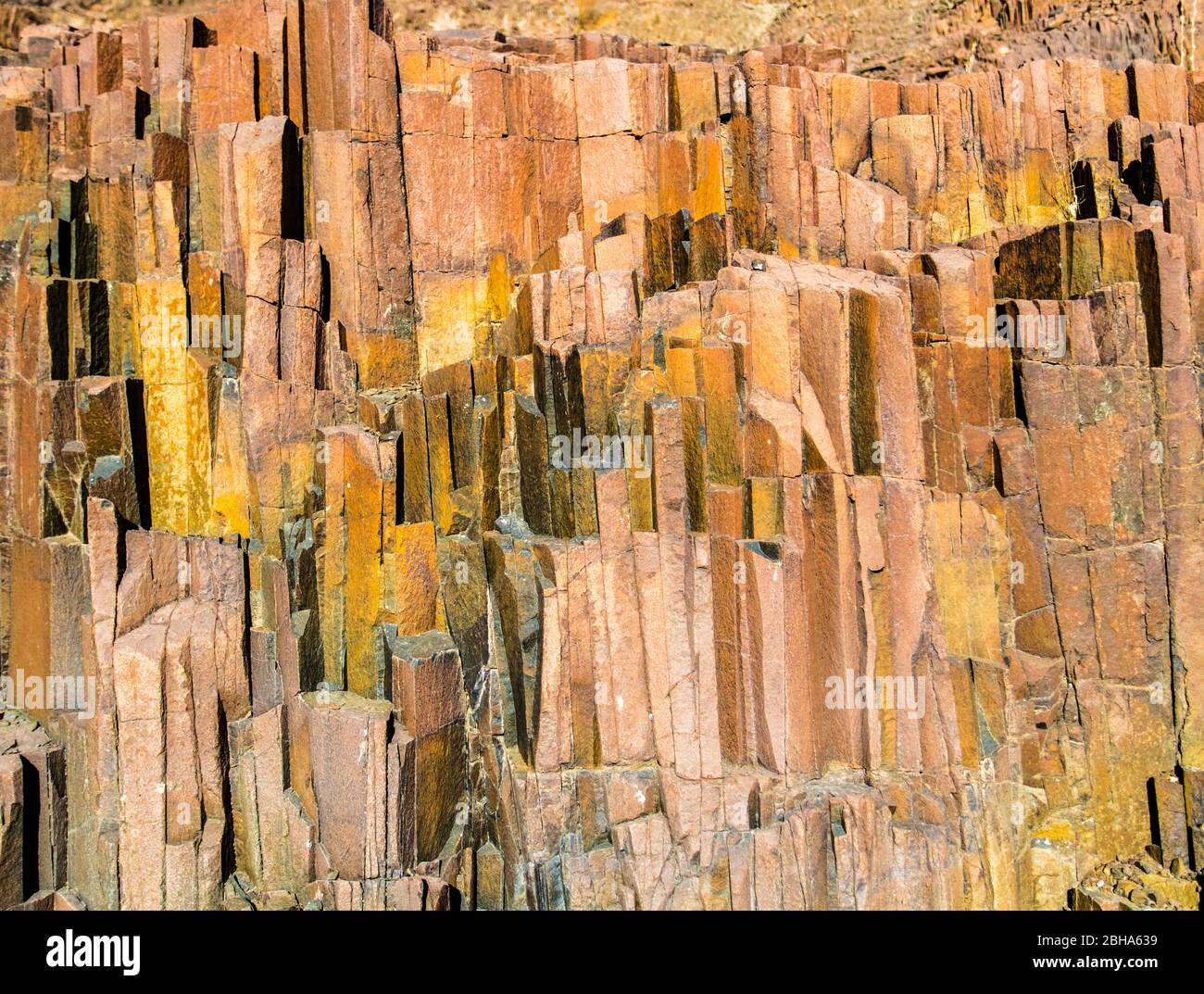 Primo piano della formazione rocciosa, Namibia Foto Stock
