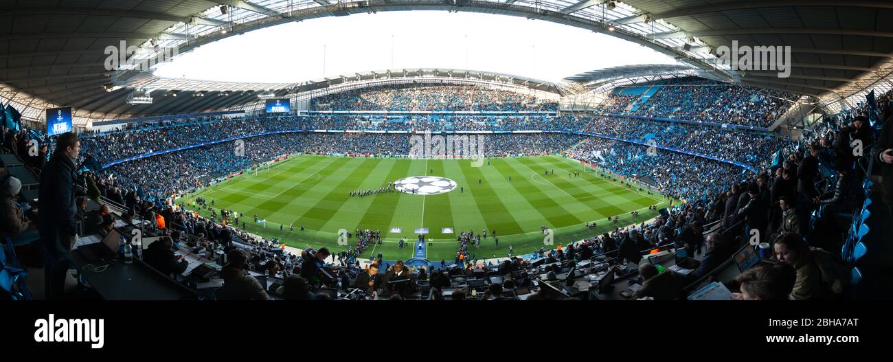 26 aprile 2016, Manchester Inghilterra prima della partita UEFA Champions League tra Manchester City e Real-Madrid allo stadio Etihad.Manches Foto Stock