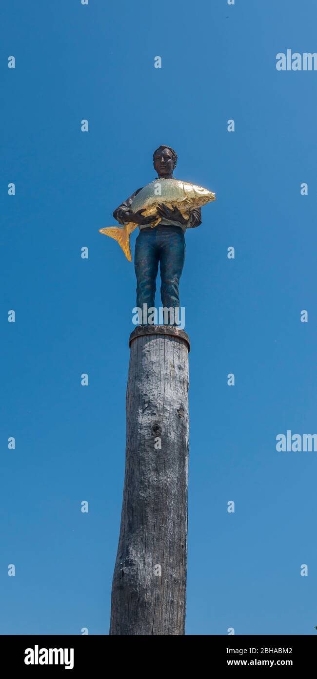 Germania, Baviera, Diessen, Ammersee, statura 'goldener Karpfen' Foto Stock