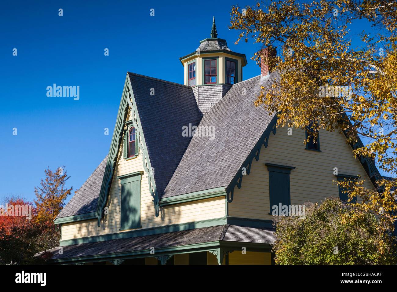 Canada, Prince Edward Island, Tyne Valley, verde Parco Museo Navale, Storico Yeo House, ex casa del costruttore navale james Yeo Junior Foto Stock