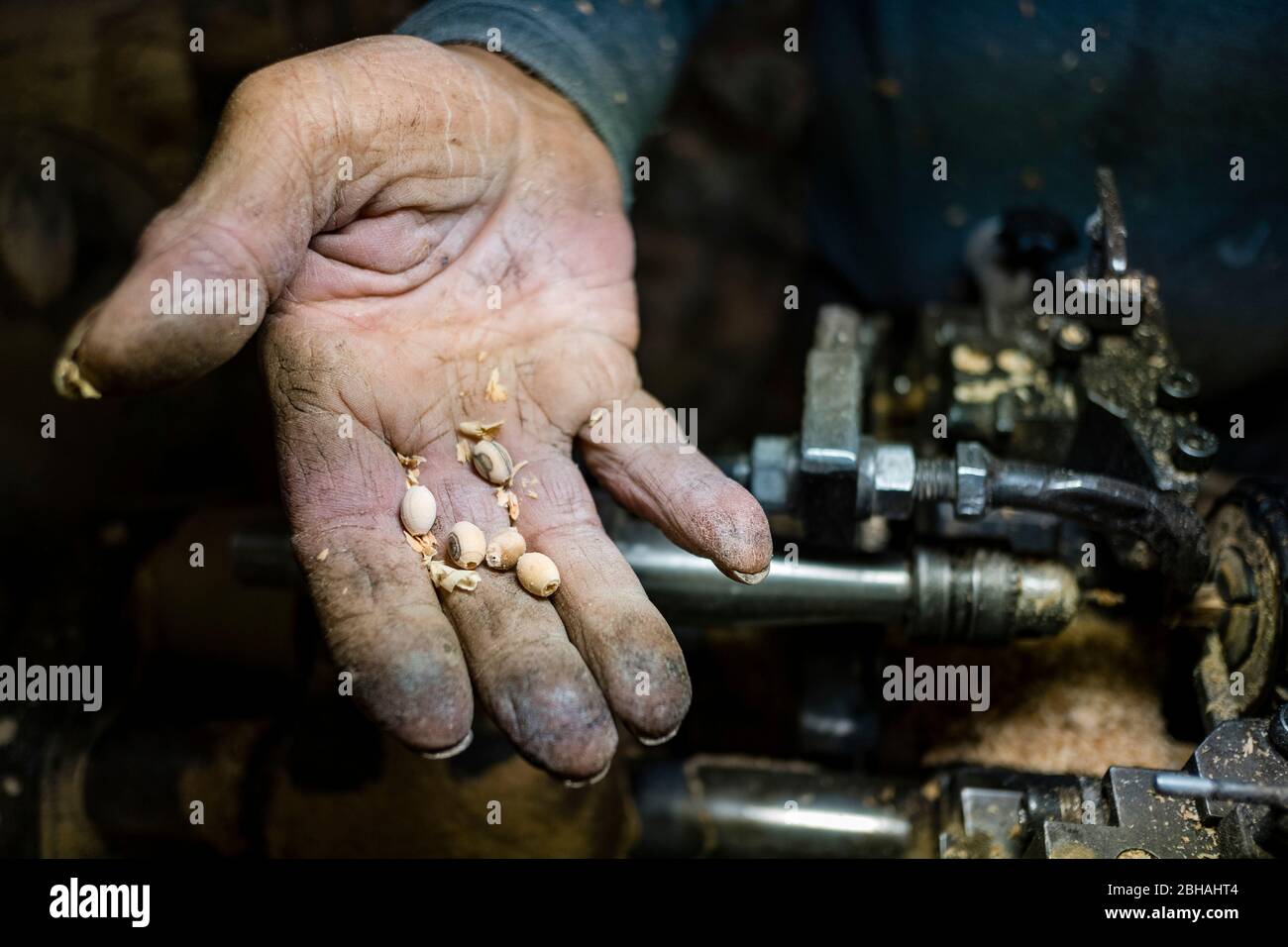 Artigiano a Betlemme, Palestina Foto Stock