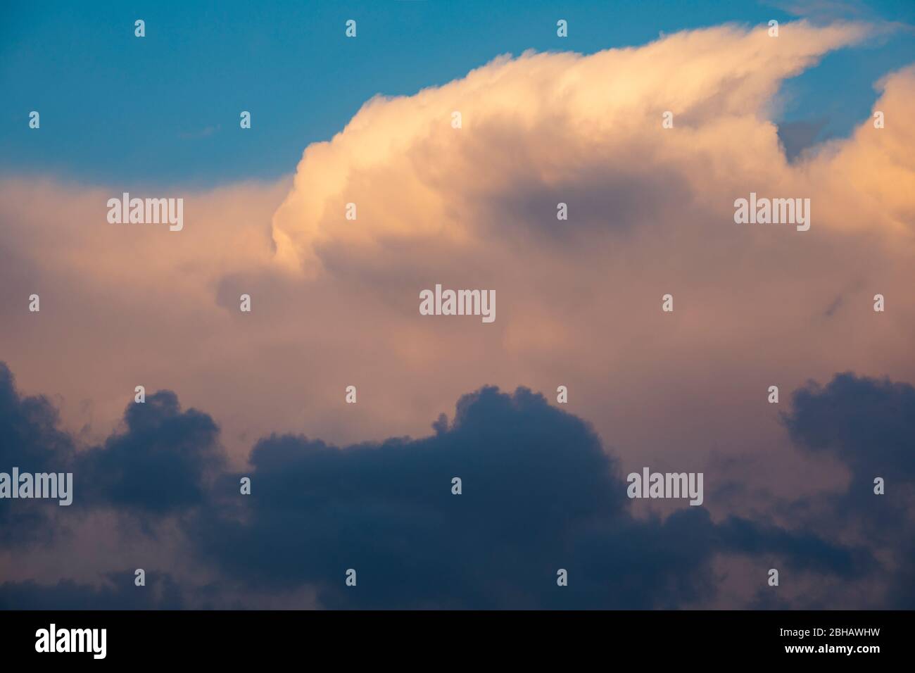 Vista delle nubi Foto Stock