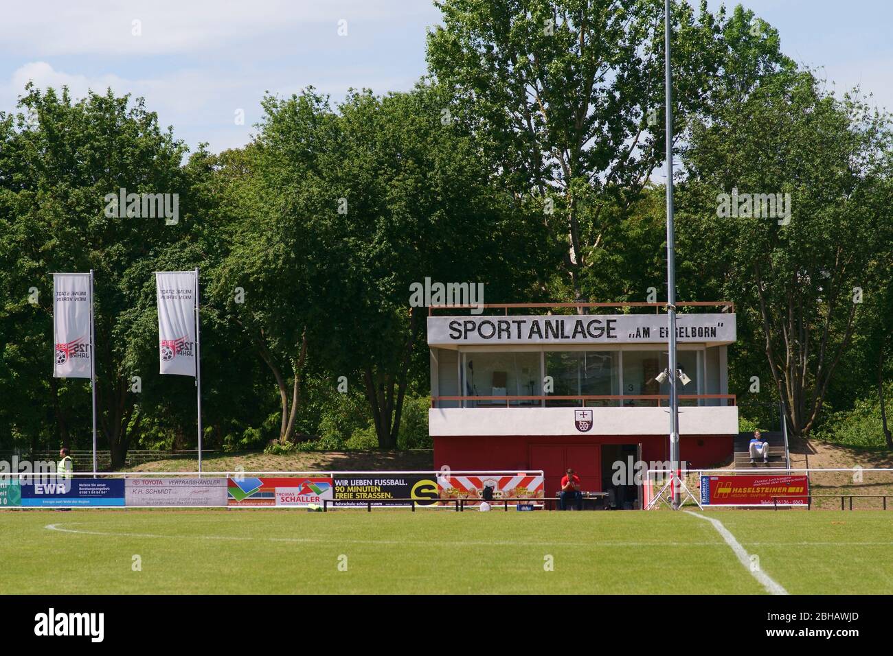 Il complesso sportivo Am Engelborn sede della squadra di campionato nazionale junior della prima FSV Mainz 05 e della FSV Nieder-Olm. Foto Stock