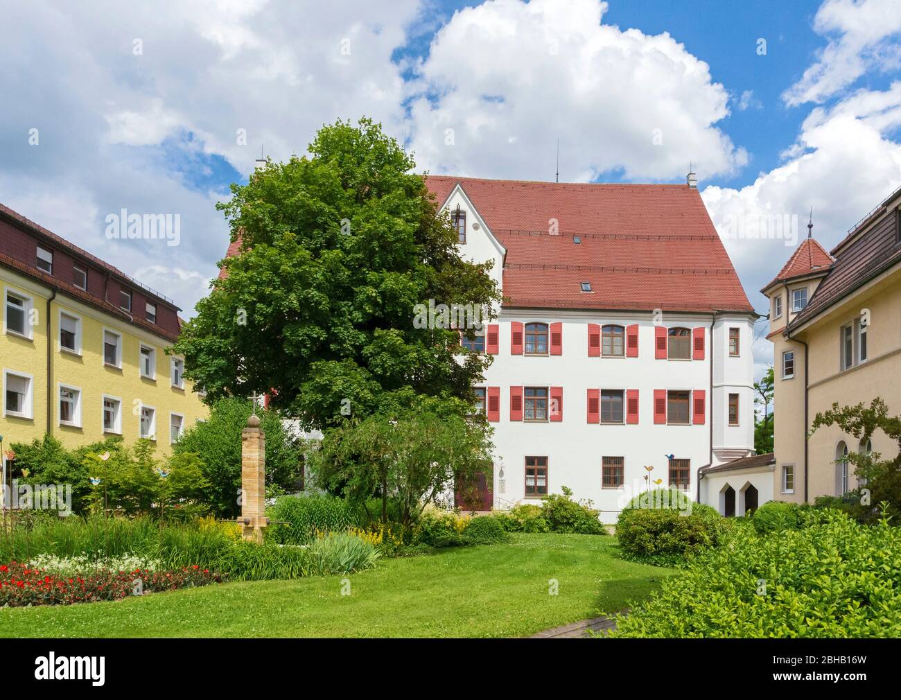 Germania, Baden-Württemberg, Untermarchtal, ex Castello Untermarchtal, oggi la casa madre delle Suore della Misericordia di San Vincenzo di Paolo Foto Stock